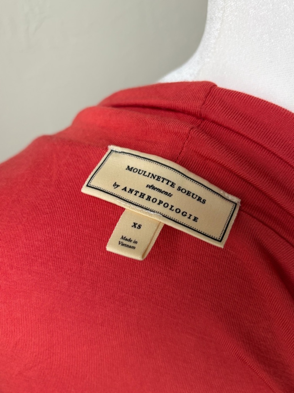Moulinette Soeurs By Anthropologie Ruched Midi Dress Salmon XS Sleeveless - Picture 2 of 9